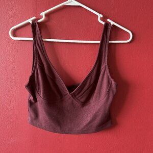 Red Cropped Tank Top
